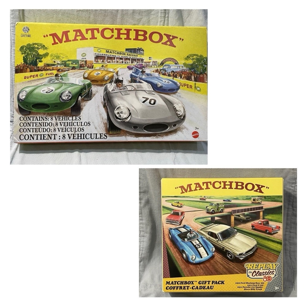 NEW Set of Mattel Matchbox Collector 70th Anniversary & Replay the Classics 80